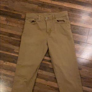 American eagle khaki skinny jeans